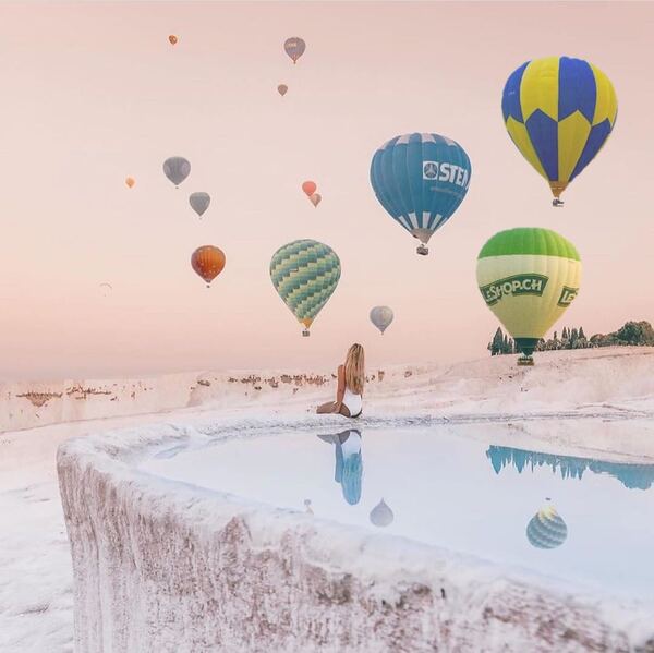 Pamukkale Balonlu (sabah+öğle+akşam+girişli)